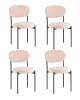УТ000041538 Стул Бриф DD велюр бежевый 4 шт. Stool Group арт.УТ000041538