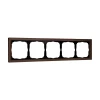 GAL320605 Рамка на 5 постов (мокко) Systeme Electric GAL320605
