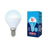 LED-G45-9W/NW/E14/FR/NR картон Лампочка светодиодная шар белая E14 9W 4000K Volpe LED-G45-9W/NW/E14/FR/NR