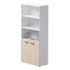 254H004W3DY Шкаф комбинированный Everprof EVO (ЭВО) 800х383x1835 Белый/Дуб Соната 254H004W3DY