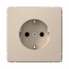 GAL001243S Розетка с заземлением (песочный) Systeme Electric GAL001243S