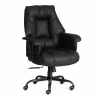 25686 Кресло Линкольн Металбл/Lincoln Metalbl кож/зам, черный, 36-6 Tetchair 25686