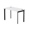 254S002W39005 Стол прямой Everprof EVO (ЭВО) на металлокаркасе 1180х670х755 мм опоры 45гр Белый/Черный 254S002W39005