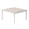 254S019GU9003 Бенч-система на 2 места Everprof EVO (ЭВО) на металлокаркасе 1380х670(1370)x755 Кашемир/Белый 254S019GU9003