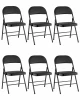 УТ000043172 Стул складной GJ-22 чёрный иск.кожа 6 шт. Stool Group УТ000043172