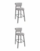 УТ000043057 Стул барный Брэнан черно-белый 2 шт. Stool Group УТ000043057