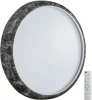 7639/EL Настенно-потолочный светильник Sonex Mramo Black 7639/EL COLOR SN пластик/черн. мрамор LED 70Вт 3000-6000K D510 IP43 пульт ДУ (220V, круглые)
