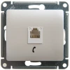 GSL000681T Телефонная розетка RJ-11 (перламутр) Systeme Electric Glossa GSL000681T