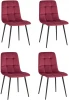 УТ000036534 Стул Одди велюр красный 4 шт. Stool Group арт.УТ000036534