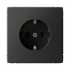 GAL001443S Розетка с заземлением (базальт) Systeme Electric GAL001443S