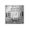 GAL001419S Выключатель жалюзи двухклавишный (базальт) Systeme Electric GAL001419S