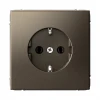 GAL000643S Розетка с заземлением (мокко) Systeme Electric GAL000643S