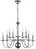 8034/10 Подвесная люстра Lumion Incanto 8034/10 хром, металл/стекло Е14 10*40W 220V (на цепи, подсвечник, свеча)