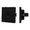 061841 Механизм HDMI розетки SCT-NOBE-MHD1-SFPL-BK (Arlight, Черный оникс) 061841