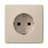 GAL001243 Розетка с заземлением (песочный) Systeme Electric GAL001243