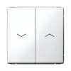 GAL000119 Выключатель жалюзи двухклавишный (белый) Systeme Electric GAL000119