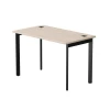 254S002DY9005 Стол прямой Everprof EVO (ЭВО) на металлокаркасе 1180х670х755 мм опоры 45гр Дуб Соната/Черный 254S002DY9005