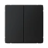 GAL001017 Выключатель двухклавишный (карбон) Systeme Electric GAL001017
