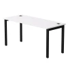254S008W39005 Стол прямой Everprof EVO (ЭВО) на металлокаркасе 1580х670х755 мм Белый/Черный 254S008W39005