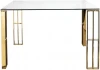 GY-00006 Стол обеденный прозр.стекло/золото 120*120*75см Garda Decor арт.GY-00006