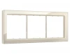 SF350543 Рамка на 3 поста (шёлк стекло закаленное натуральное) Ambrella Volt SIGMA SF350543