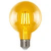 LED-G95-6W/GOLDEN/E27 GLV21GO Лампочка светодиодная шар желтая E27 6W Uniel LED-G95-6W/GOLDEN/E27 GLV21GO