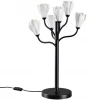 5090/6T Настольная лампа Odeon Light Gardi 5090/6T черный матовый/белый/фарфор G4 LED 6*5W (220V, выключатель, цветы)