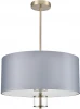 8108/5C Потолочная люстра на штанге Lumion Damona 8108/5C латунь титаниум/серый, металл/текстиль/стекло E14 5*40W 220V (круглые)