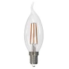 LED-CW35-9W/4000K/E14/CL/DIM GLA01TR картон Лампочка светодиодная свеча на ветру прозрачная E14 9W 4000K Uniel LED-CW35-9W/4000K/E14/CL/DIM GLA01TR