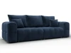 136511 Диван прямой Лига-110 НПБ (ДВП,ДСП,ЛДСП,Брус,Фанера,Велюр/Синий) Лига Диванов 136511