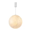 056880 Подвесной светильник SP-SILKA-HANG-R400-12W Warm2700 (WH, 330 deg, 230V) (Arlight, IP20, Натуральный шелк) 056880