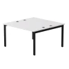 254S019W39005 Бенч-система на 2 места Everprof EVO (ЭВО) на металлокаркасе 1380х670(1370)x755 Белый/Черный 254S019W39005