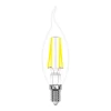 LED-CW35-5W/WW/E14/CL/MB GLM10TR картон Лампочка светодиодная свеча на ветру прозрачная E14 5W 3000K Uniel LED-CW35-5W/WW/E14/CL/MB GLM10TR