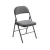 УТ000042555 Стул складной GJ-22 серый иск.кожа Stool Group УТ000042555