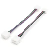 09-15 Комплект коннекторов (2 клипсы с проводами)для RGB - светодиодной ленты12В шириной 10мм IP65 Apeyron 09-15