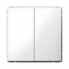 GAL000165 Переключатель двухклавишный (белый) Systeme Electric GAL000165