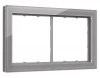 SF350502 Рамка на 2 поста (сталь стекло закаленное натуральное) Ambrella Volt SIGMA SF350502