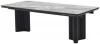 480M05950 Стол АДАЖИО 240 (320) см цвет МИНЕРАЛ (MINERAL STONE NATURAL), керамика / Черный каркас M-City 64410