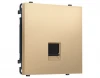 MS892010 Комплект механизма розетки Ethernet RJ-45 с защитной шторкой (Золото Мягкое касание) Ambrella Volt QUANT PRO MS892010