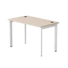 254S002DY9003 Стол прямой Everprof EVO (ЭВО) на металлокаркасе 1180х670х755 мм опоры 45гр Дуб Соната/Белый 254S002DY9003
