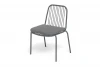 СAS-CH-st001 RAL7024 Mua0(D-gray027) "Кастелло" стул плетеный из роупа, каркас из стали темно-серый (RAL7024) муар, ткань темно-серая 027 4SIS СAS-CH-st001 RAL7024 Mua0(D-gray027)