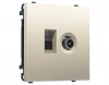 MS552510 Комплект механизма Ethernet RJ-45 и ТВ-розетки оконечной (Шелк) Ambrella Volt QUANT PRO MS552510