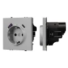 059445(1) Розетка ARL NOBE зк со шторками с USB тип А+С софт-тач никель SCT-MUAC-SFPL-IS (250V, 16A) (Arlight,) 059445(1)