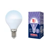 LED-G45-9W/DW/E14/FR/NR картон Лампочка светодиодная шар белая E14 9W 6500K Volpe LED-G45-9W/DW/E14/FR/NR