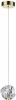 5085/5L Подвесной светильник Odeon Light Jemstone 5085/5L золото/прозрачный/металл/акрил LED 5W 4000K 240Лм (220V, на проводе, шар)