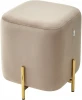 628M04401 Пуф для гостиной ARES BLUVEL-40 BEIGE / GOLD М-City