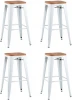 УТ000038370 Стул барный TOLIX WOOD белый глянцевый 4 шт Stool Group (арт.УТ000038370)