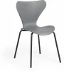 17231 Стул Jacobsen (mod DC 102) / 1 шт. в упаковке Tetchair (Пластик,Металл,Экокожа/Серый,Черный ) арт. 17231