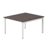 254S018DK9003 Бенч-система на 2 места Everprof EVO (ЭВО) на металлокаркасе 1180х670(1370)x755 Дуб Пасадена/Белый 254S018DK9003