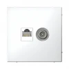 GAL000189 Розетка ТВ + Ethernet RJ-45 (белый) Systeme Electric GAL000189
